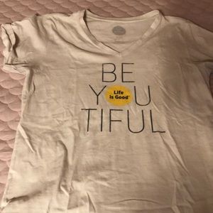 life is good v neck t-shirt